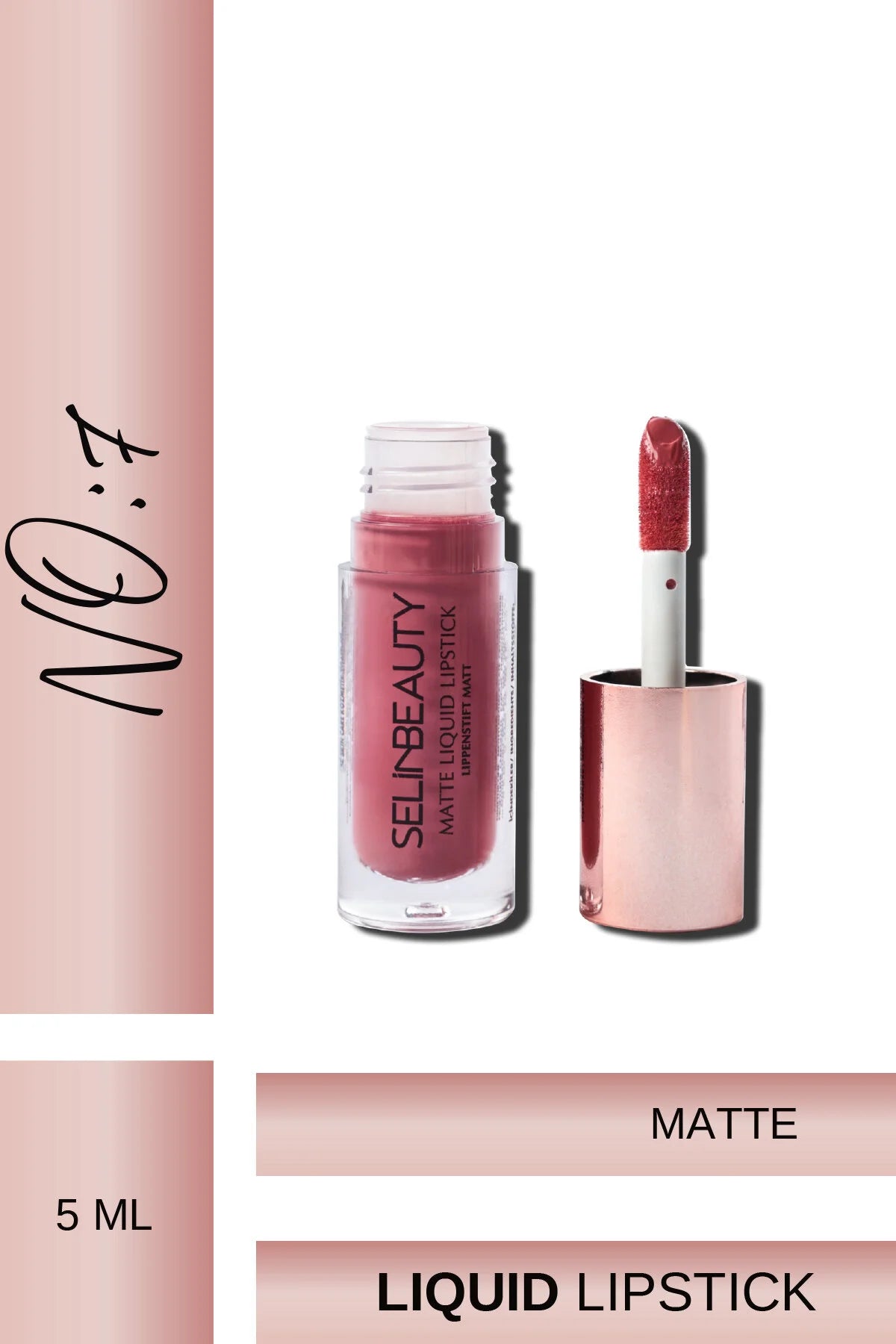 Matte Liquid Lipstick | Likit Mat Ruj No:7 Nude Pembe