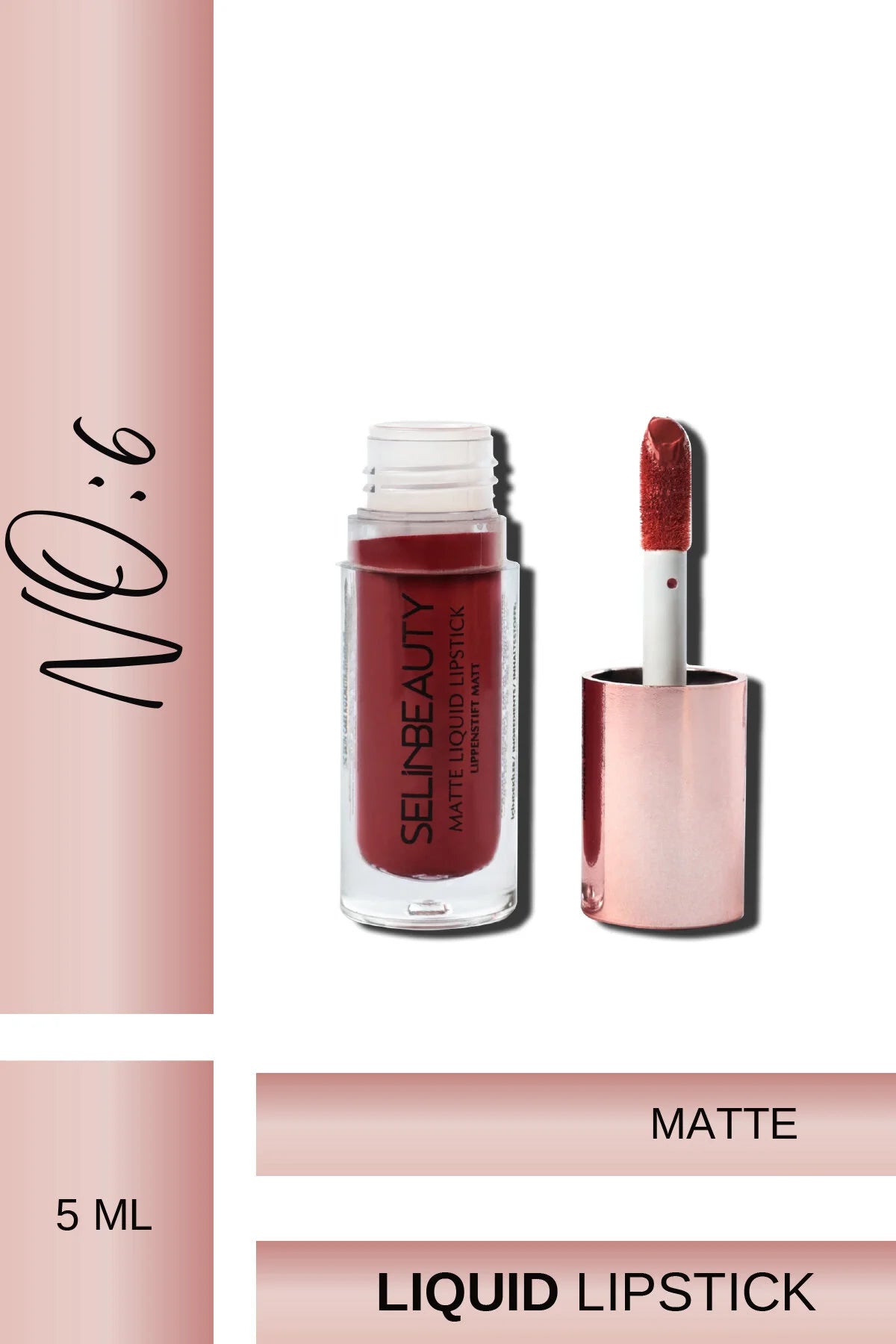 Matte Liquid Lipstick | Likit Mat Ruj No:6 Bordo