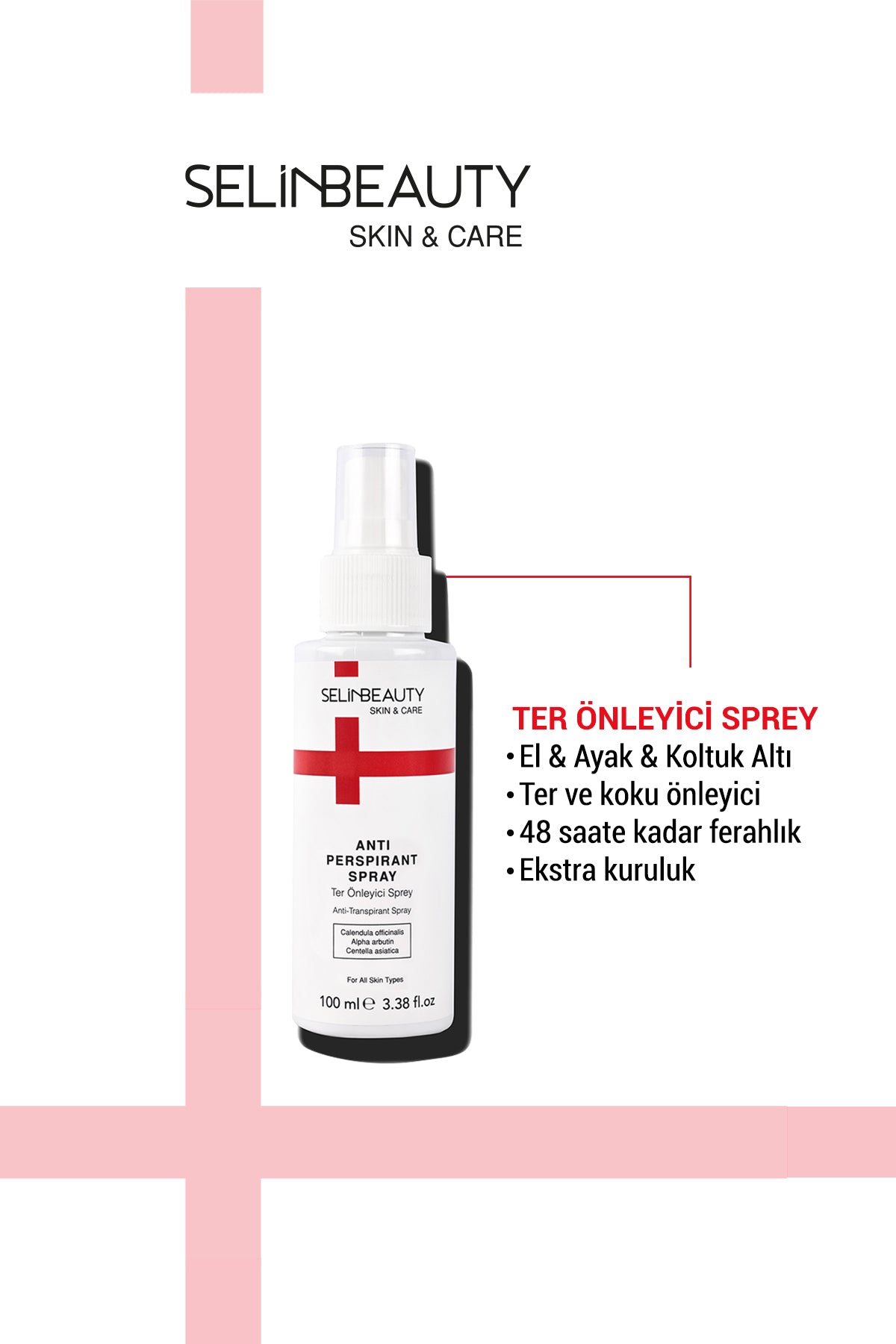 Skin&Care El&Ayak&Koltuk Altı Ter Önleyici Sprey Deodorant